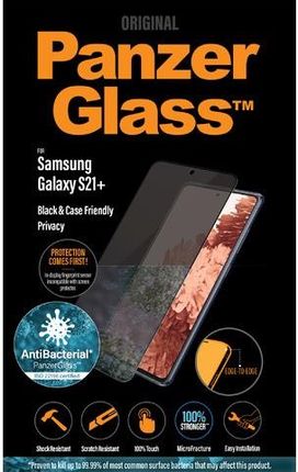 PanzerGlass Samsung Galaxy S21+ antybakteryjne prywatny czarny do etui