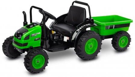 Toyz By Caretero Traktor Pojazd Na Akumulator Z Przyczepą Hector Green