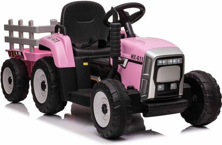 Super-Toys Traktor Blow - Na Akumulator Z Przyczepą Miękkie Koła Miekkie Siedzenie Pilot Xmx611