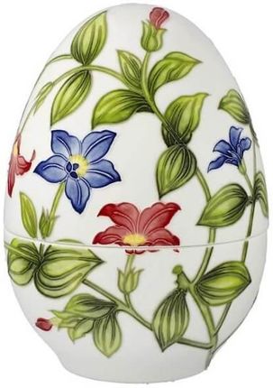 Goebel - Fitz and Floyd "Vivid Floral Splendour" porcelanowy pojemnik jajko, duże