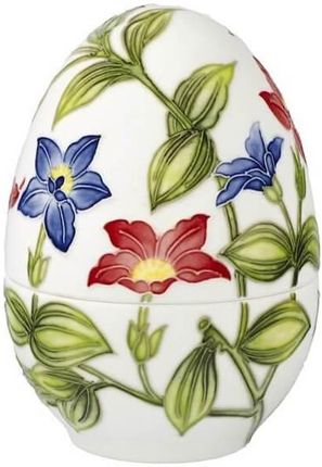Goebel - Fitz and Floyd "Vivid Floral Splendour" porcelanowy pojemnik jajko