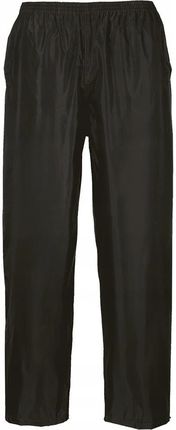 Portwest Klasyczne Spodnie Przeciwdeszczowe Czarny 4Xl