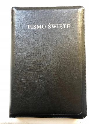Biblia Warszawska, średnia, skórzana z wycięciami