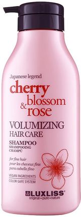 Luxliss Cherry Blossom & Rose Szampon Do Włosów Nadający Objętości 500 ml