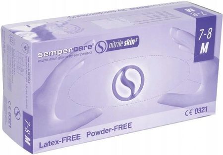 Sempercare Skin 2 Rękawice Nitrylowe Pf R. M Rękaw