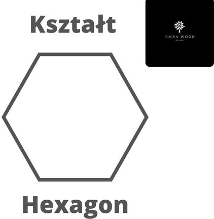 Emra Wood Design Panel Ścienny Tapicerowany Gładki Hexagon Psg-7