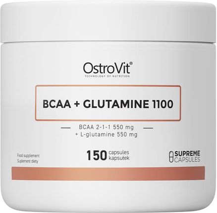 Ostrovit Supreme Capsules Bcaa + Glutamine 1100Mg 150Kaps.