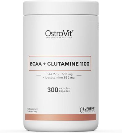 Ostrovit Supreme Capsules Bcaa + Glutamine 1100Mg 300Kaps.