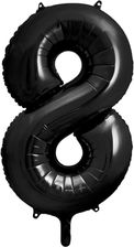 Zdjęcie Party Deco Balon Foliowy Cyfra 8 Czarna 86Cm 1Szt - Sierpc
