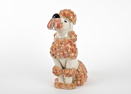 Witek Home Ceramiczna Skarbonka Pies Pudel Biały 24480