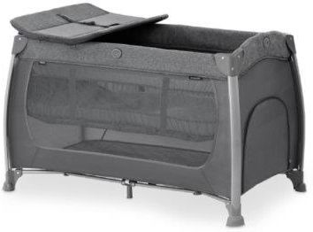 Hauck Travel Cot Play N Relax Center Melange Charcoal