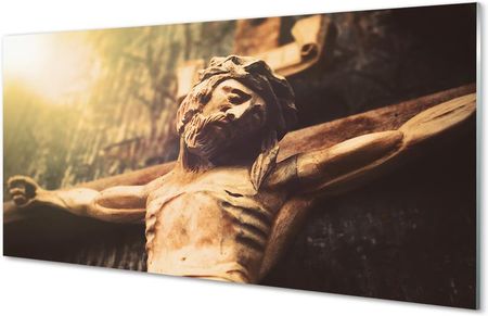 Tulup Obrazy Akrylowe Jezus Z Drewna 140X70Cm
