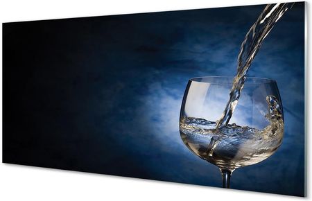 Tulup Obrazy Akrylowe Białe Wino Kieliszek 100X50Cm