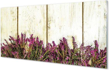 Tulup Obrazy Na Szkle Fioletowe Kwiaty Deski 125X50Cm