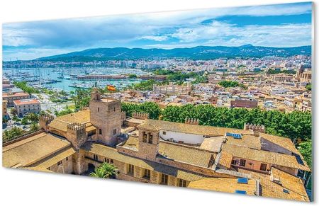 Tulup Obrazy Na Szkle Hiszpania Port Wybrzeże Miasto 125X50Cm