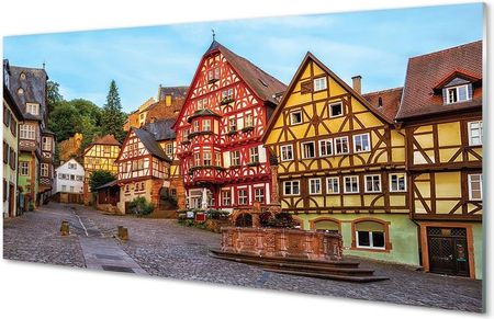Tulup Obrazy Na Szkle Niemcy Stare Miasto Bawaria 100X50Cm