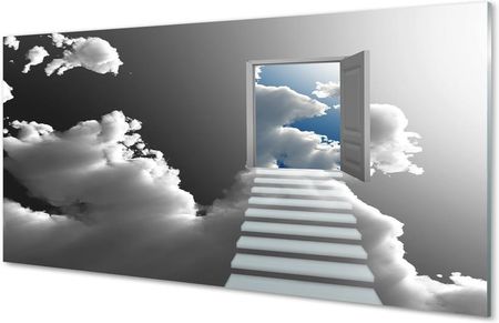 Tulup Obrazy Na Szkle Schody Chmury Drzwi 100X50Cm