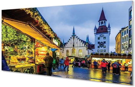 Tulup Obrazy Na Szkle Niemcy Stary Rynek Święta 100X50Cm