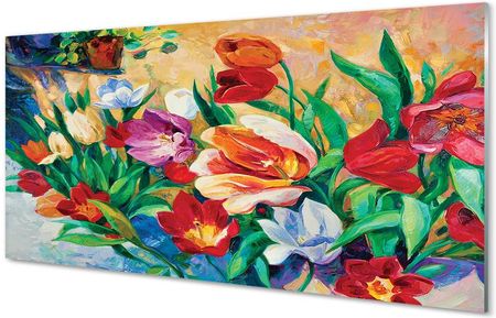 Tulup Obrazy Akrylowe Kwiaty 125X50Cm