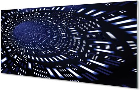 Tulup Obrazy Akrylowe Niebieski Tunel 3D 100X50Cm