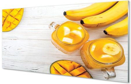 Tulup Obrazy Akrylowe Mango Banany Koktajl 125X50Cm
