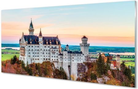 Tulup Obrazy Na Szkle Niemcy Zamek Jesień Monachium 120X60Cm