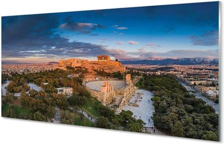 Tulup Obrazy Na Szkle Grecja Panorama Architektura Ateny 140X70Cm
