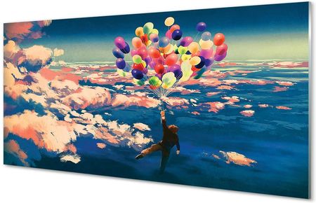 Tulup Obrazy Akrylowe Niebo Chmury Balony 125X50Cm