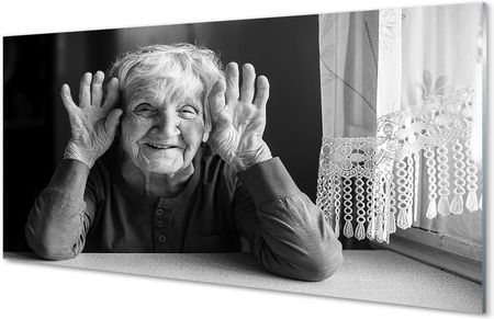 Tulup Obrazy Na Szkle Starsza Kobieta 100X50Cm