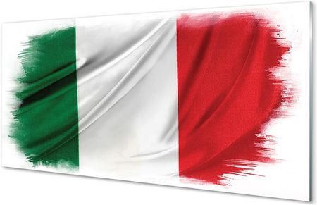 Tulup Szklany Panel Flaga Włochy 125X50Cm