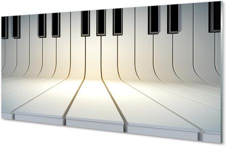 Tulup Szklany Panel Pianino Klawisze 125X50Cm