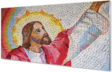 Tulup Szklany Panel Mozaika Jezus 120X60Cm