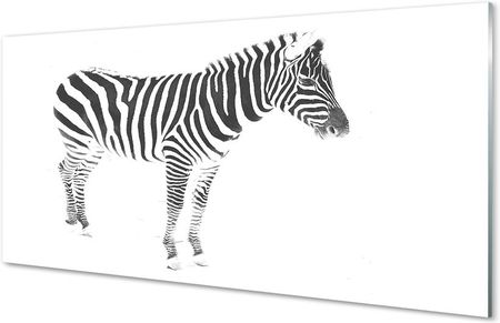 Tulup Obrazy Na Szkle Malowana Zebra 100X50Cm