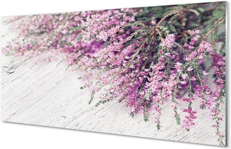 Tulup Szklany Panel Kwiaty Deski 120X60Cm