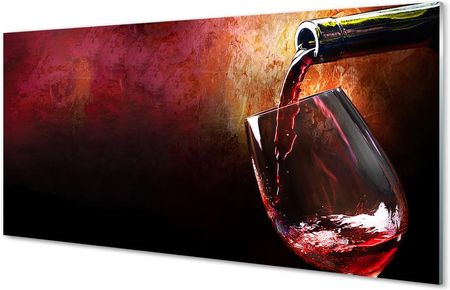 Tulup Szklany Panel Wino Czerwone 140X70Cm