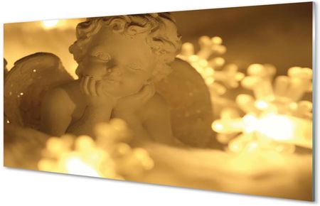 Tulup Obrazy Akrylowe Leżący Anioł Lampki 125X50Cm