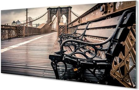 Tulup Obrazy Akrylowe Most Ławka 120X60Cm