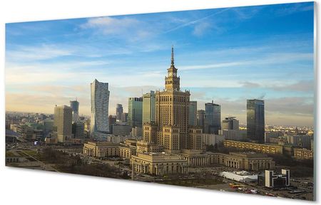 Tulup Obrazy Akrylowe Warszawa Panorama Wieżowce 125X50Cm