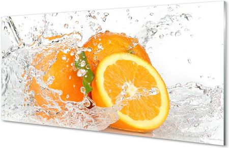 Tulup Szklany Panel Pomarańcze W Wodzie 100X50Cm