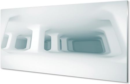 Tulup Panel Szklany Białe Podpory 3D 100X50Cm