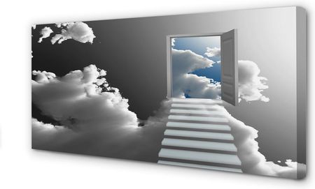 Tulup Obrazy Na Płótnie Schody Chmury Drzwi 100X50Cm