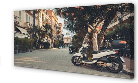 Tulup Obrazy Na Płótnie Motocykle Palmy Miasto Lato 140X70Cm