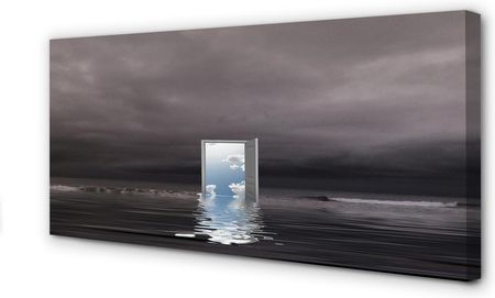 Tulup Obrazy Na Płótnie Morze Drzwi Niebo 100X50Cm