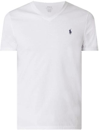 T shirt o kroju custom slim fit z dekoltem w serek - Ceny i opinie T-shirty i koszulki męskie KUYD