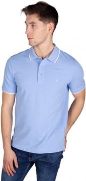 Calvin Klein Polo Męskie Tipping Niebieski S - Ceny i opinie T-shirty i koszulki męskie ZMYU Calvin Klein Polo Męskie Tipping Niebieski S - Ceny i opinie T-shirty i koszulki męskie ZMYU