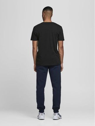 Jack&Jones T Shirt Corp Logo 12151955 Czarny Slim Fit - zdjęcie 2