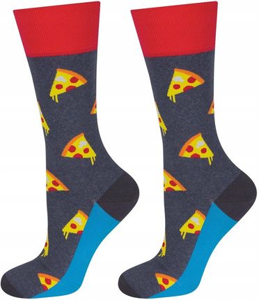 Skarpety męskie SOXO GOOD STUFF kolorowe pizza