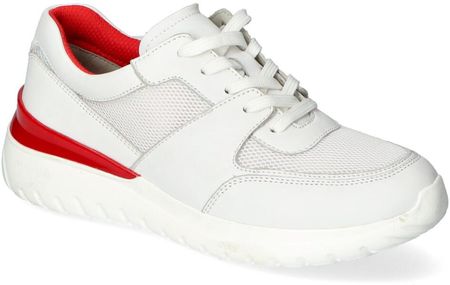 Sneakersy Caprice 9-23720-26 Białe+Czerwone lico