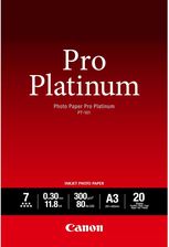Zdjęcie Canon PT-101 Pro Platinum Photo Paper A3 20 ark. (2768B017) - Golina
