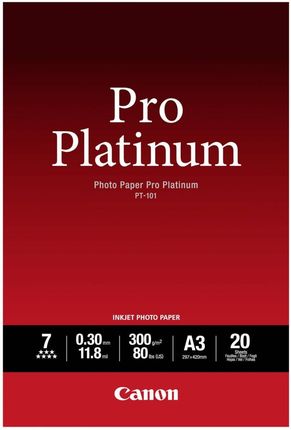 Canon Pt-101 A 3 20 Kartek Photo Paper Pro Platinum 300 G
